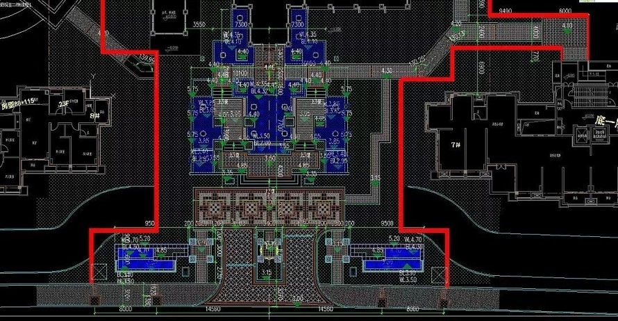 东南亚王室园林标杆项目--海亮某高端地产示范区施工图+高清实景照片（园建+绿化+结构+水电）