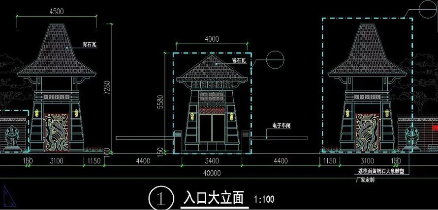 东南亚王室园林标杆项目--海亮某高端地产示范区施工图+高清实景照片（园建+绿化+结构+水电）