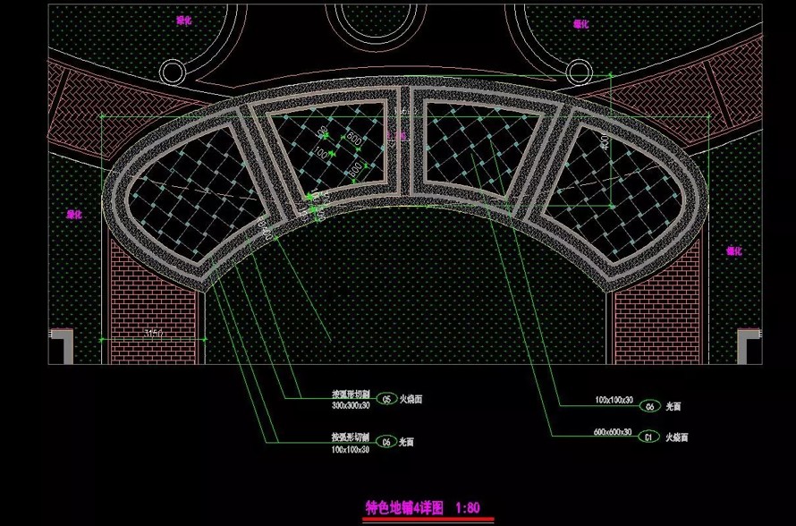 中轴对称的磅礴气势-自然野趣的造景手法-中信某高端地产项目景观设计全套施工图（园建+水电+植物）