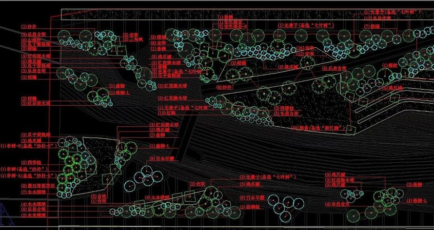 世界五百强的上市公司--一流设计院AEcom景观设计项目--千岛湖中轴溪及珍珠广场景观全套施工图+实景照片