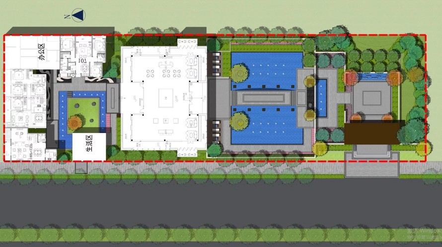 山水自然-融入-人文礼序-打造王府大院-某顶豪新中式地产展示区景观设计方案（该项目资料为：60页PDF高清文件）