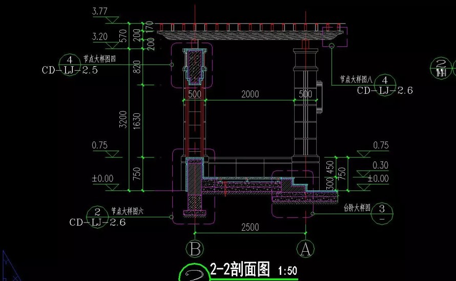 收藏级资料-景观廊架标准化顶豪项目参考资料-某地产集团园林研究院景观廊架标准化设计文件（四个经典廊架SU模型+施工图）