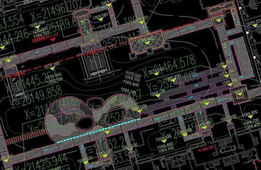 六十亿巨资打造-国际化水平城市综合体-内蒙呼市万达城市综合体二区景观设计全套施工图（园建 +植物 +水电+结构）