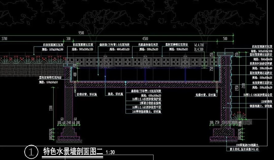 东南亚王室园林标杆项目--海亮某高端地产示范区施工图+高清实景照片（园建+绿化+结构+水电）