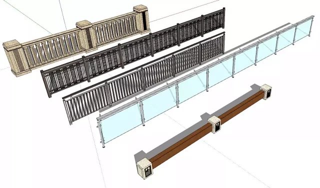 最新整理-新古典主义景观顶豪项目标准化参考资料-某集团景观研究院新古典主义景观模型集合（入口场景+景亭+廊架+景墙+灯柱+）