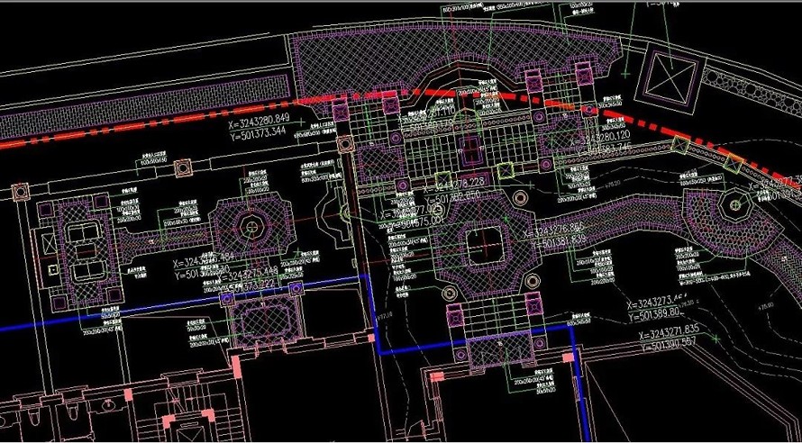 高档欧式豪宅-悦府居住区-样板区及小区内全套施工图-欧式景观节点设计非常好特别推荐