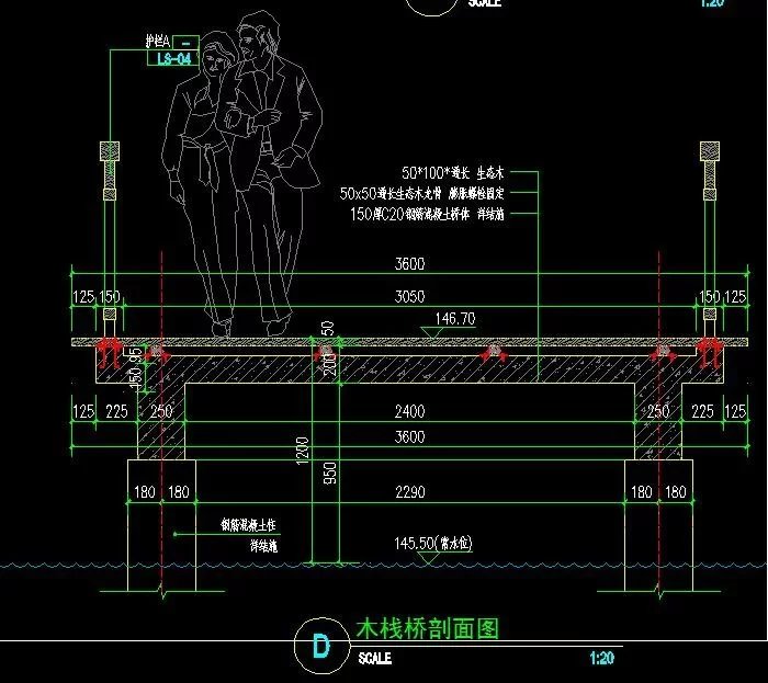 城市进出口开发区-大型人工湖-1.7公里滨湖公园景观规划设计全套园建施工图（包括：全套园建施工图+水电施工图）