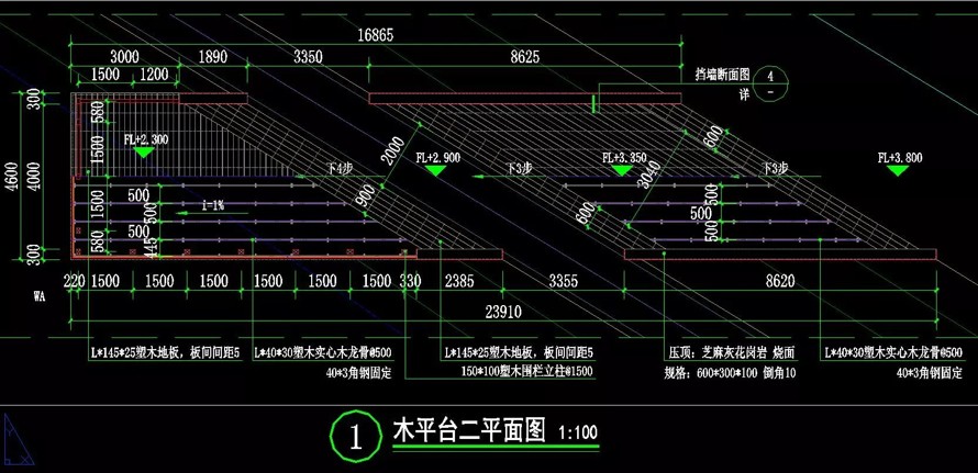 河道生态治理工程-某市大型河道生态治理及周边绿地景观设计全套施工图（园建+绿化+结构+水电）