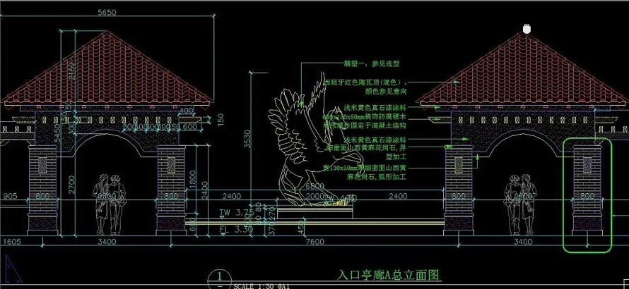 新古典主义风格景观-嘉兴皇马公馆景观设计全套园建施工图 该文件为：（全套园建施工图）