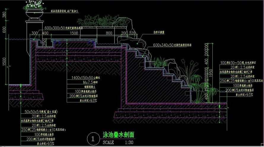 中西合璧-贵胄情调-长沙“沁园春 . 御院” 城市综合体景观全套施工图+工程量清单（园建+绿化+水电+工程量清单）