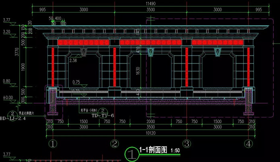 收藏级资料-景观廊架标准化顶豪项目参考资料-某地产集团园林研究院景观廊架标准化设计文件（四个经典廊架SU模型+施工图）