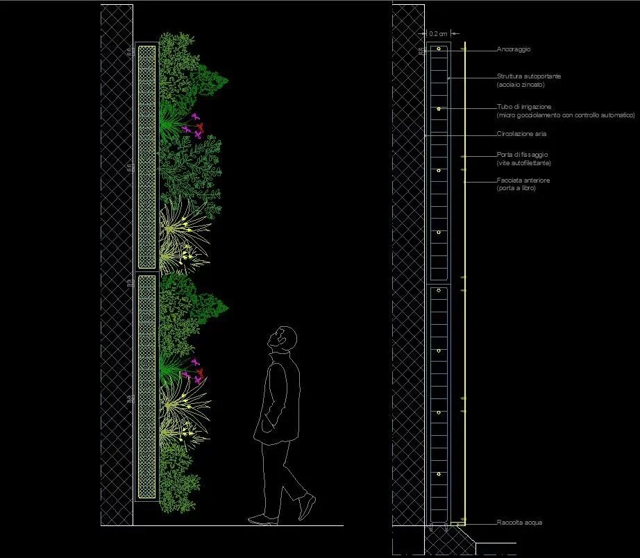 国外立体绿化施工图顶豪项目参考资料-种植墙-立体绿化墙-艺术绿墙施工图（该项目资料为：7个CAD文件）