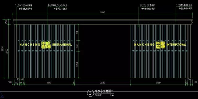 经典中式亭廊-极品构图参考-某精品中式地产项目景观设计园建部分扩初施工图（项目资料为：园建扩初施工图设计）