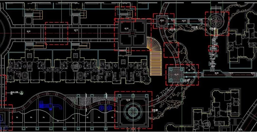 中西合璧-贵胄情调-长沙“沁园春 . 御院” 城市综合体景观全套施工图+工程量清单（园建+绿化+水电+工程量清单）