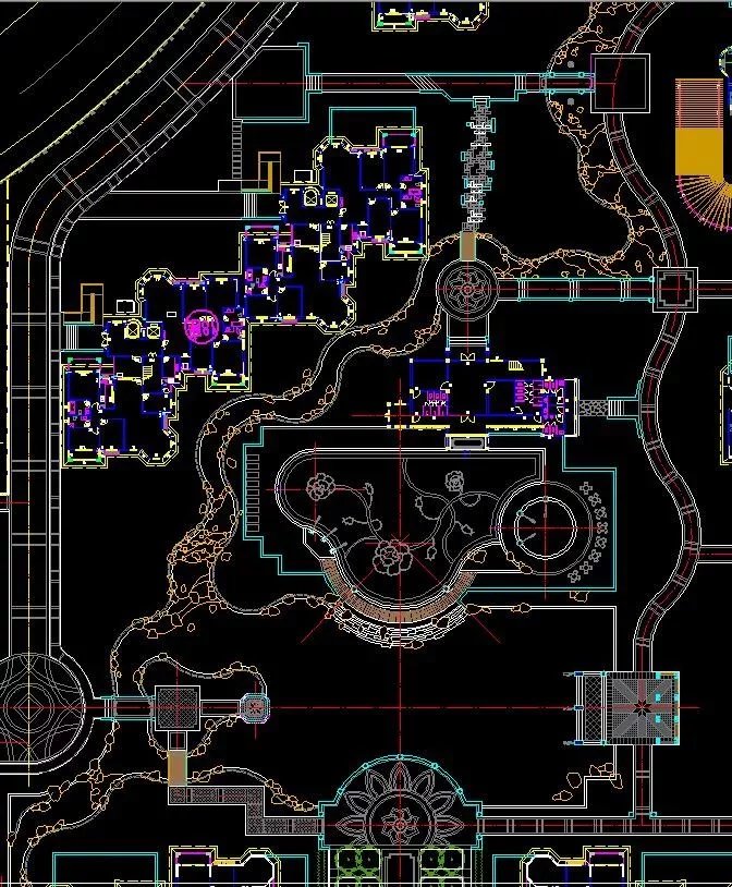 中西合璧-贵胄情调-长沙“沁园春 . 御院” 城市综合体景观全套施工图+工程量清单（园建+绿化+水电+工程量清单）