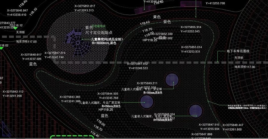 12万㎡城市文化综合体景观施工图--城市文化广场--妇幼保健中心--综合活动区屋顶花园全套施工图（园建+水电+植物）