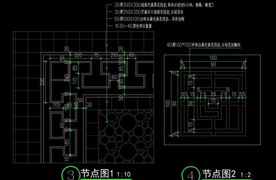 花纹水景-官印古韵-某顶豪项目国际文化旅旅游度假区售楼部景观设计全套施工图（全套施工图包括：总图+详图+通用+植物+水电）