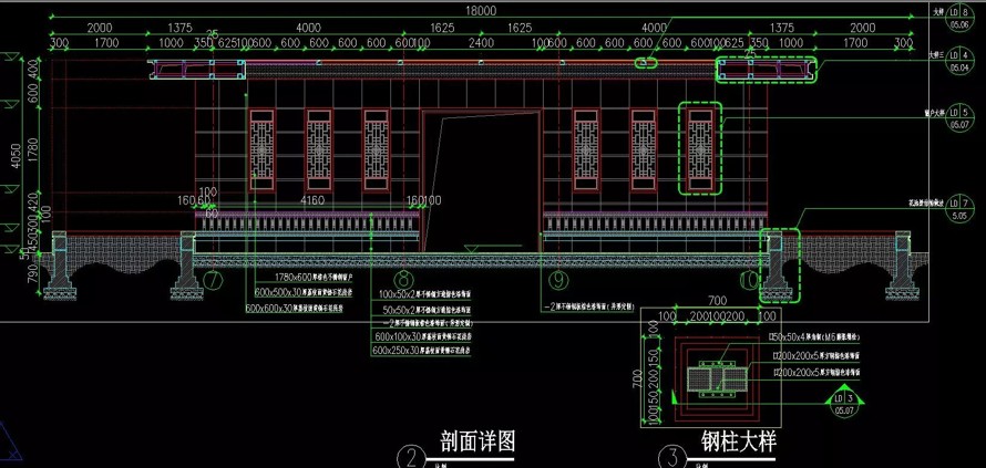 最新整理-九个新古典主义景观经典亭廊施工图（其中四个带SU模型）集合-知名等设计院设计