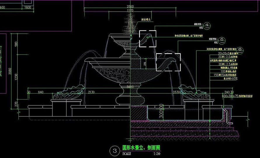 中西合璧-贵胄情调-长沙“沁园春 . 御院” 城市综合体景观全套施工图+工程量清单（园建+绿化+水电+工程量清单）