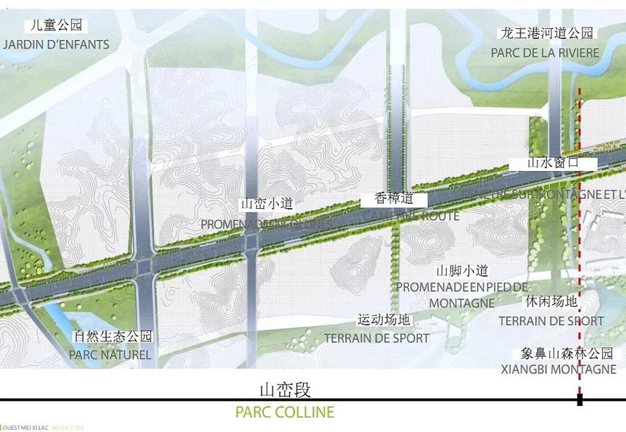 国家级新区-长沙湘江新区梅溪湖路西延线景观工程设计方案-法国岱禾规划与景观事务所（该项目资料为：180页PDF高清文