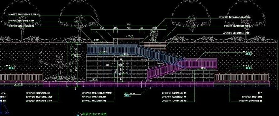 城市进出口开发区-大型人工湖-1.7公里滨湖公园景观规划设计全套园建施工图（包括：全套园建施工图+水电施工图）