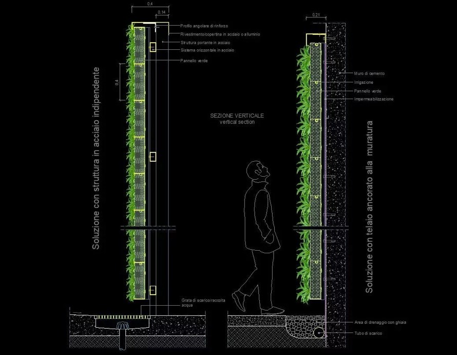 国外立体绿化施工图顶豪项目参考资料-种植墙-立体绿化墙-艺术绿墙施工图（该项目资料为：7个CAD文件）