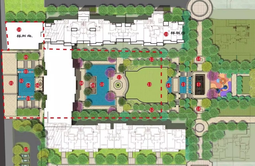 浪漫氛围-尊贵体验-艺术感受-集塔设计-某精品新古典主义示范区景观设计方案+园建施工图（85页PDF文件+全套施工图）