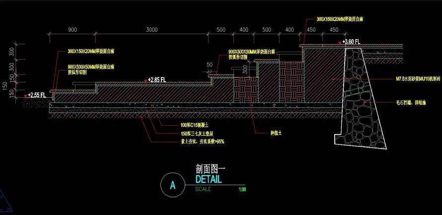 全功能-全时段-全球化-天然海滨度假-某滨海城市国际旅游度假区海滨浴场全套施工图（全套施工图包括：园建+绿化+水电）