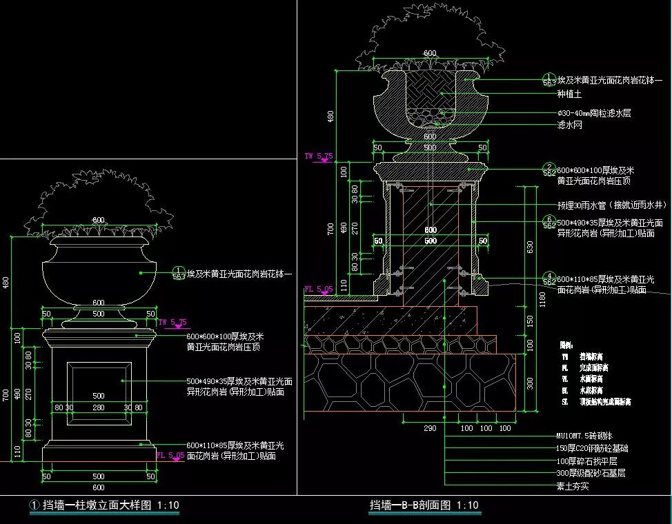 精细化-城市豪宅代表作-远洋公馆景观设计全套施工图纸-该项目文件内容包括：（景施+水施+绿施+电施+结构）