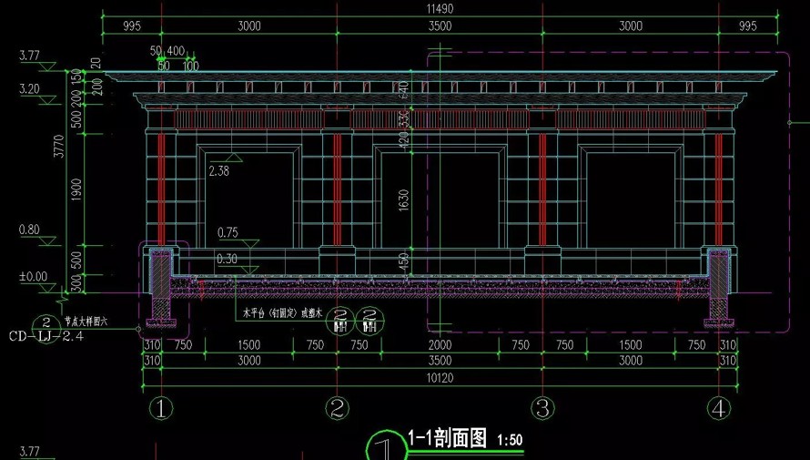 收藏级资料-景观廊架标准化顶豪项目参考资料-某地产集团园林研究院景观廊架标准化设计文件（四个经典廊架SU模型+施工图）