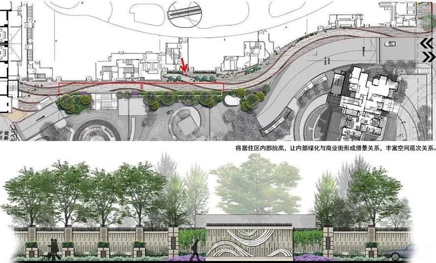 水滴涟漪中的花园—知名—泰和龙庭住宅景观文本+总图cad+模型