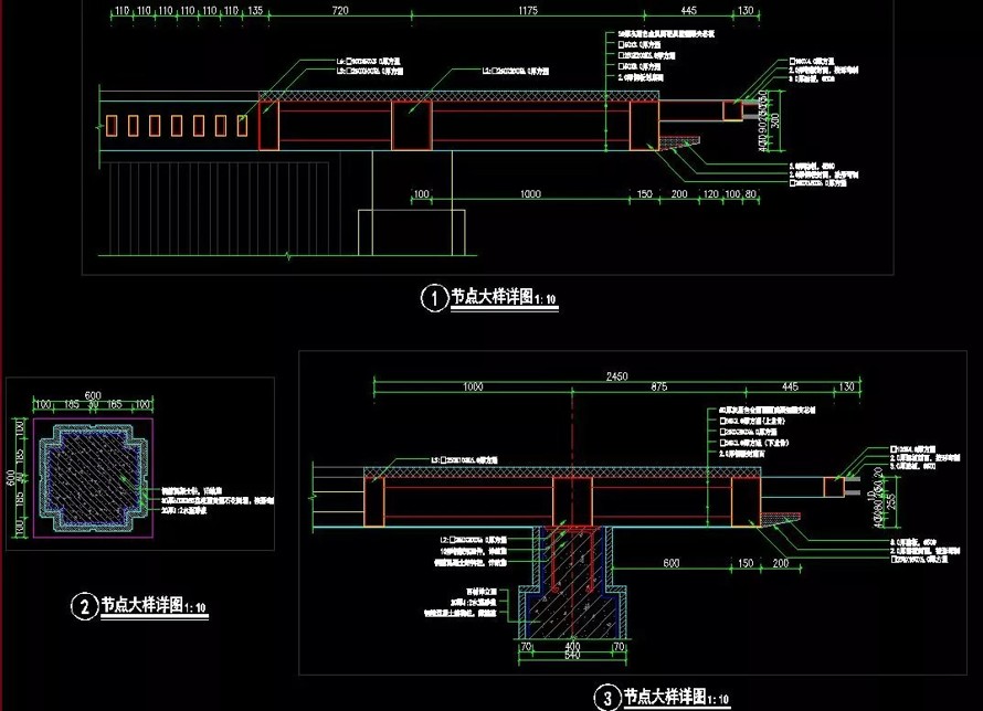 最新整理-九个新古典主义景观经典亭廊施工图（其中四个带SU模型）集合-知名等设计院设计