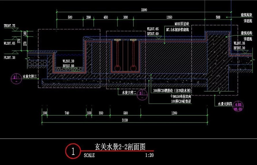 龙湖地产天琅系列顶豪项目豪宅-新江与城样板区景观设计全套施工图（园建+植物+水电）+ SU精细模型+12张LUMION渲染图