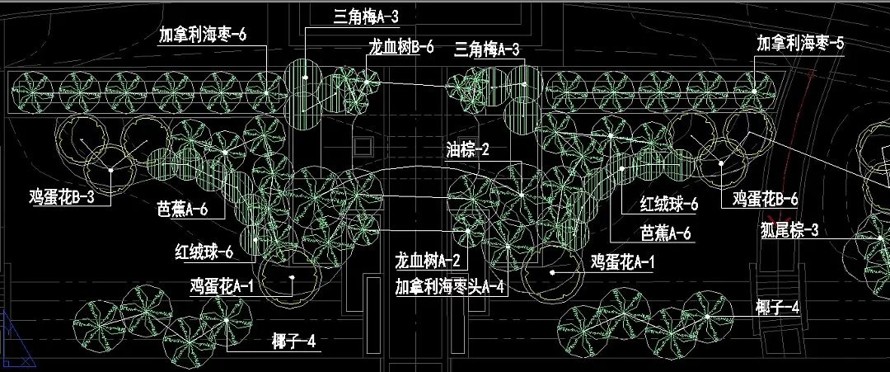 鲁能地产--东南亚迈阿密风情--鲁能三亚湾美丽MALL三区二期样板区施工图  该文件为：（园建+结构+绿化+水电）