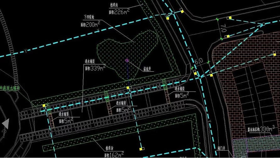 海绵城市-专业级项目文件-某地办公及商务区海绵城市施工图（两个办公区 +一个城市商务区海绵城市体系施工图）