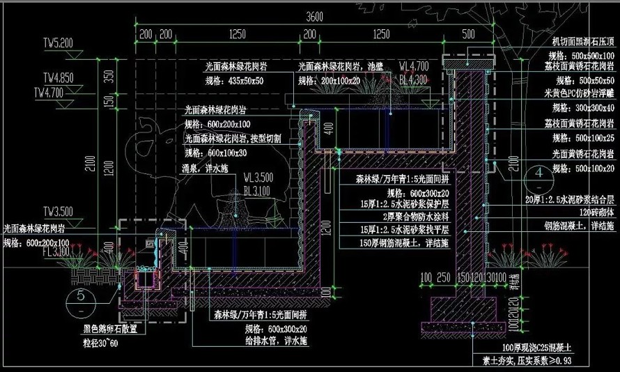 东南亚王室园林标杆项目--海亮某高端地产示范区施工图+高清实景照片（园建+绿化+结构+水电）