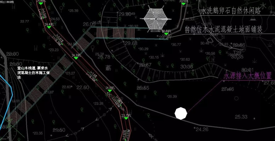 登山步道-中山公园小型马拉松跑道景观设计提升工程设计方案+园建施工图（园建施工图+设计方案28页PDF文件）