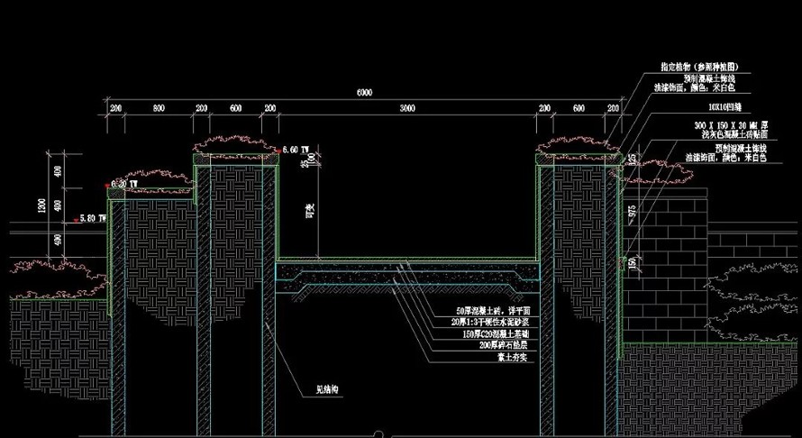 鲁能地产--东南亚迈阿密风情--鲁能三亚湾美丽MALL三区二期样板区施工图  该文件为：（园建+结构+绿化+水电）