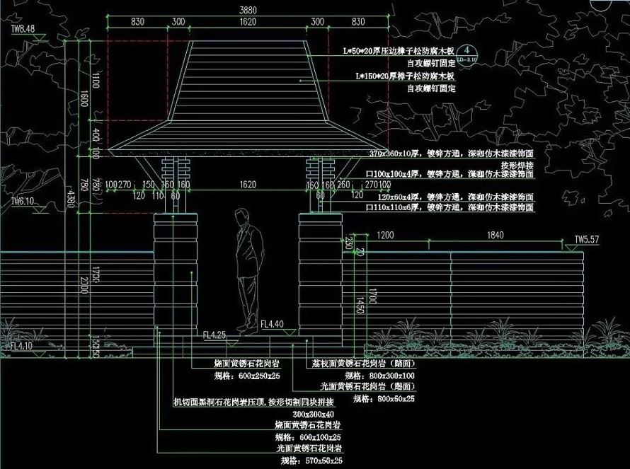 东南亚王室园林标杆项目--海亮某高端地产示范区施工图+高清实景照片（园建+绿化+结构+水电）