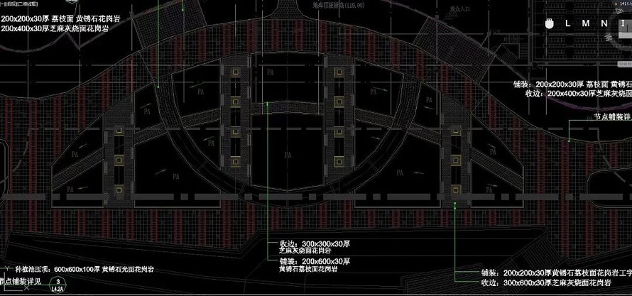 12万㎡城市文化综合体景观施工图--城市文化广场--妇幼保健中心--综合活动区屋顶花园全套施工图（园建+水电+植物）