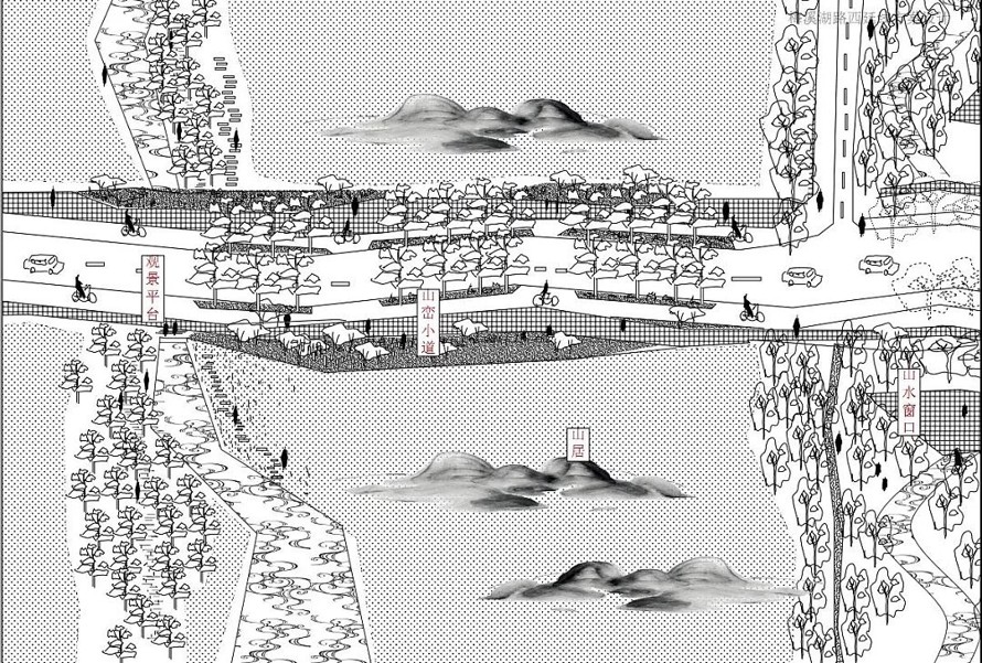 国家级新区-长沙湘江新区梅溪湖路西延线景观工程设计方案-法国岱禾规划与景观事务所（该项目资料为：180页PDF高清文