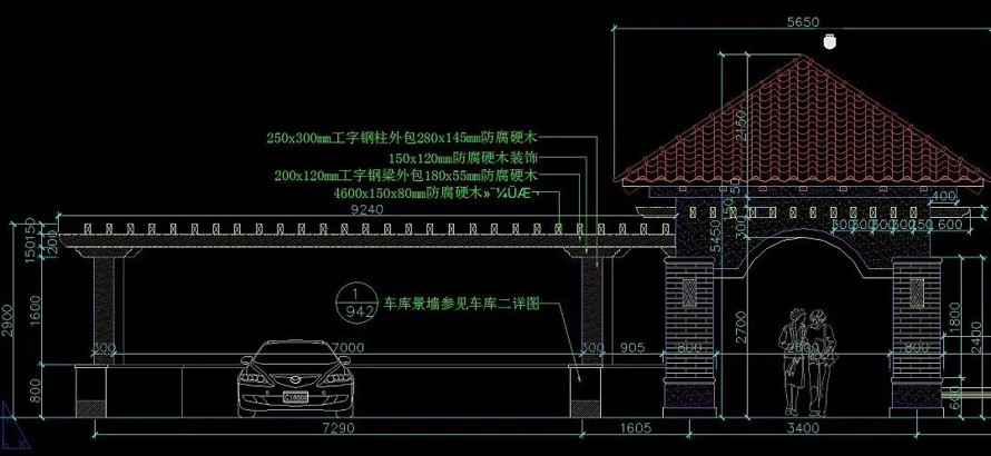 新古典主义风格景观-嘉兴皇马公馆景观设计全套园建施工图 该文件为：（全套园建施工图）