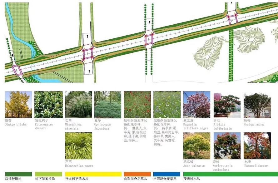 国家级新区-长沙湘江新区梅溪湖路西延线景观工程设计方案-法国岱禾规划与景观事务所（该项目资料为：180页PDF高清文