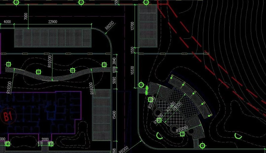 顶豪项目美院建筑设计院设计项目-某市安居工程景观设计全套施工图-该项目文件内容为：（总图+详图+植物+结构+水电）