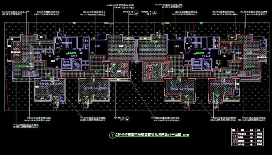 生态居住公寓景观设计全套施工图（该全套施工图包括：园建+植物+水电+标识+结构）