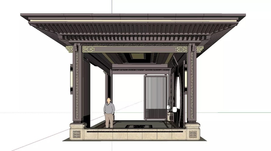 顶豪项目景观研究院内部资料-极品中式标准化设计参考-厅堂-轩方案+SU精模（2个厅堂+3个轩设计方案+SU模型）