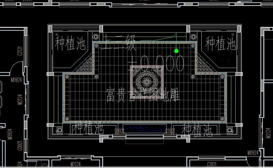 土豪级四合院庭院景观设计方案+超精细SU模型+CAD总图（尺寸标注、物料标注、植物配置）