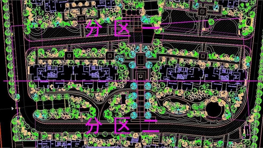 生态居住公寓景观设计全套施工图（该全套施工图包括：园建+植物+水电+标识+结构）