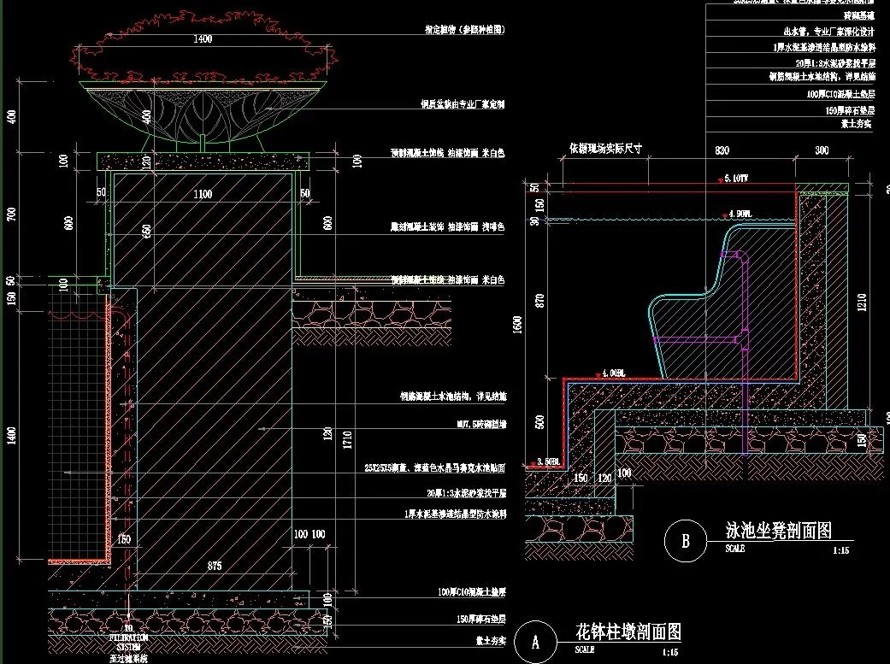 鲁能地产--东南亚迈阿密风情--鲁能三亚湾美丽MALL三区二期样板区施工图  该文件为：（园建+结构+绿化+水电）