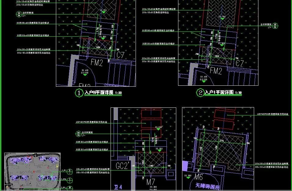 生态居住公寓景观设计全套施工图（该全套施工图包括：园建+植物+水电+标识+结构）